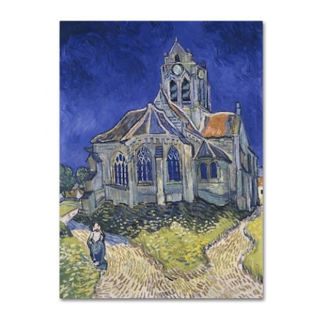 Van Gogh 'The Church In Auvers' Canvas Art,35x47